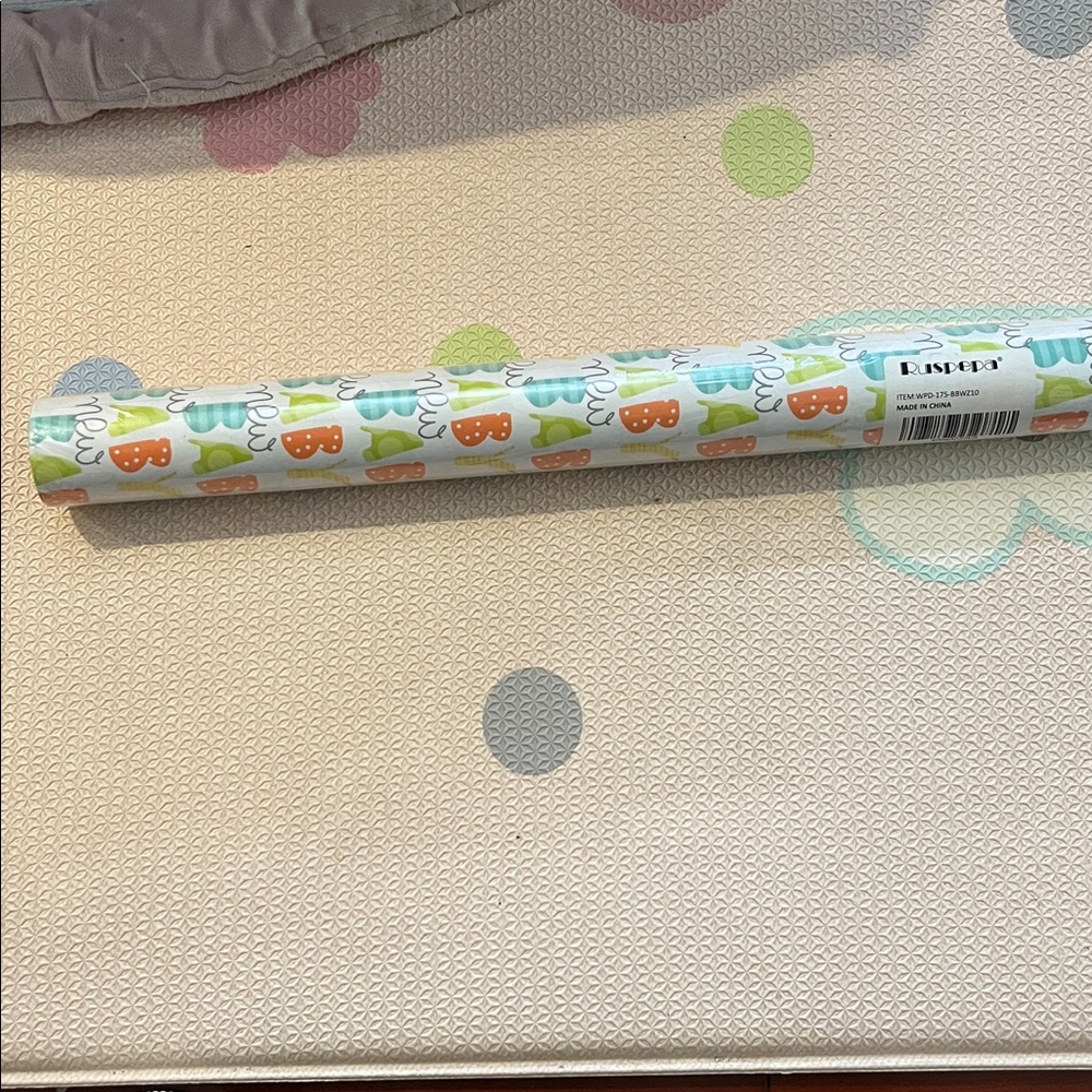 Baby Themed Wrapping Paper Roll New